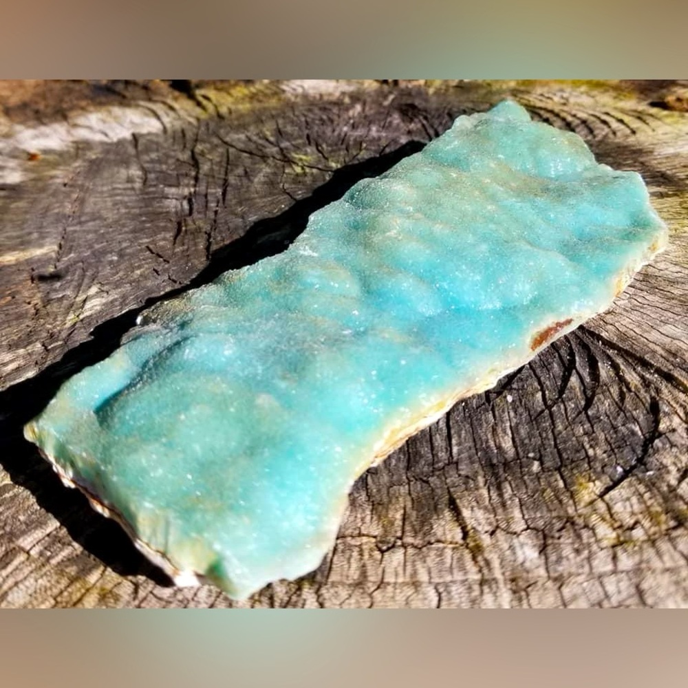 Hemimorphite slab